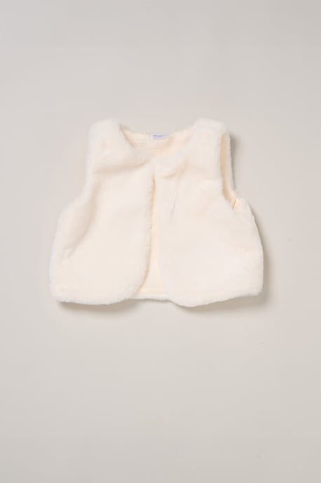 Faux Fur Gilet, Bag, Rib Top and Skirt Set - Image 3