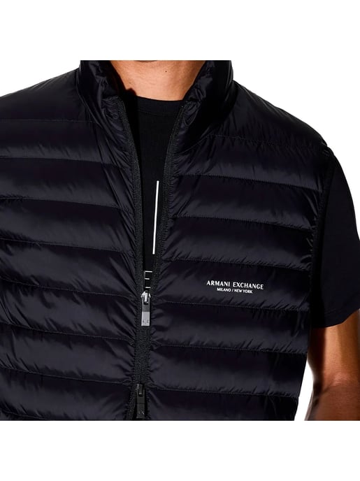 Armani Exchange men's quilted jacket, sleeveless, Milano NYC - Image 3