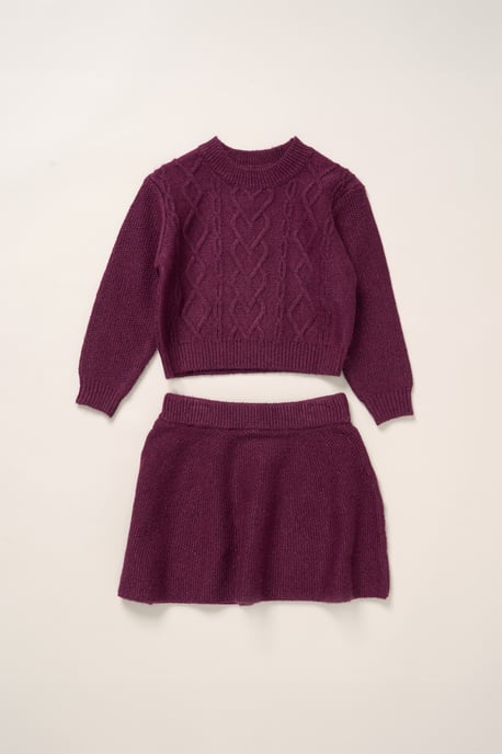 Knit Jumper and Skirt Set - Image 1