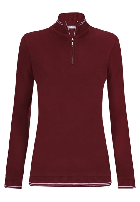 Pullover Half-Zip Knit Sweater - Image 1