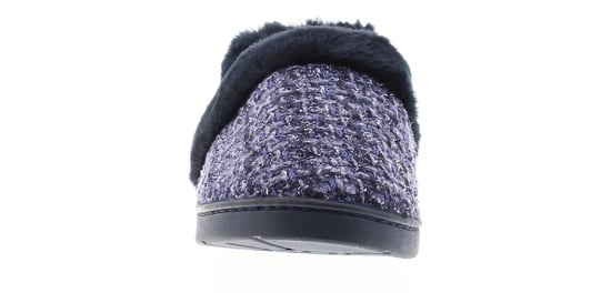 Strollers Womens Slippers Avon Slip On Fluffy Faux Fur Navy - Image 3