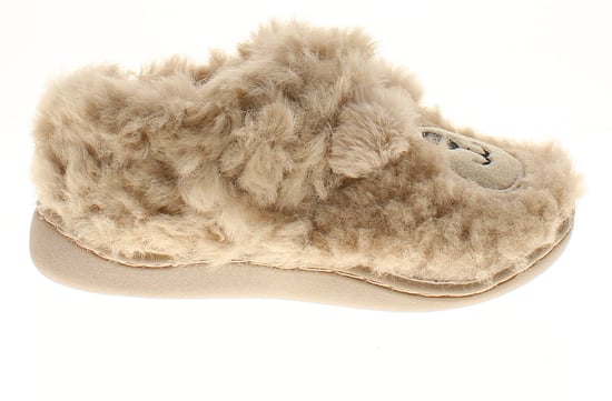 Chatterbox Girls Full Slippers Soft Teddy beige - Image 2