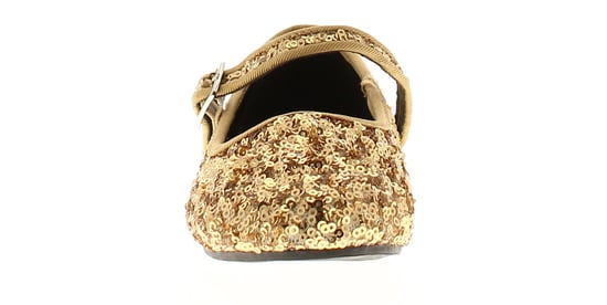 Princess Stardust Girls Shoes Party Sequined Ballerina Valentina gold - Image 3