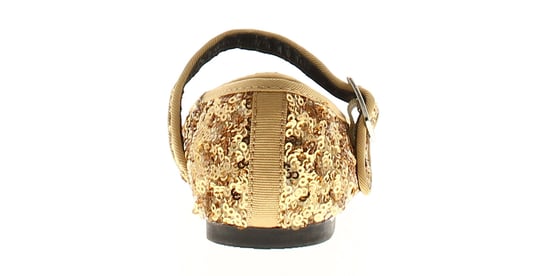 Princess Stardust Girls Shoes Party Sequined Ballerina Valentina gold - Image 4