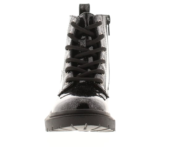 Princess Stardust Girls Boots Younger Ankle shimmer Zip Fasteningblack - Image 4