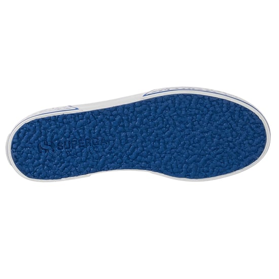Superga Womens/Ladies 3740 Leggera Ceramic Print Platform Trainers (White/Blue) - Image 5