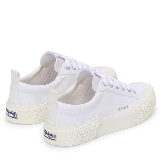 Superga Unisex Adult 2660 Stripe Big Bumpers Trainers (White/Off White) - Image 2