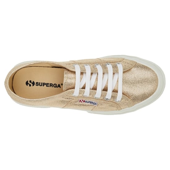 Superga Unisex Adult 2750 Lamew Metallic Trainers (Yellow Gold) - Image 3