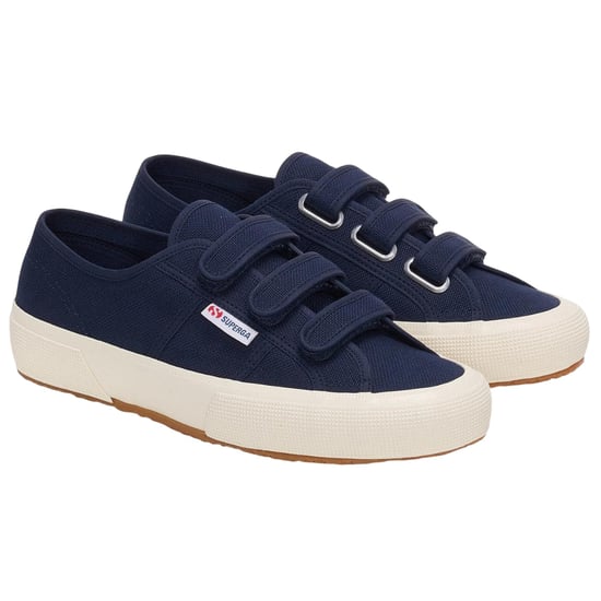 Superga Unisex Adult 2750 OG Straps Trainers (Navy/Off White) - Image 1