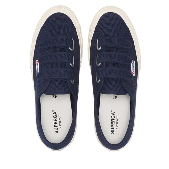 Superga Unisex Adult 2750 OG Straps Trainers (Navy/Off White) - Image 3