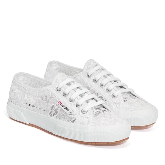Superga Womens/Ladies 2750 Macramé Trainers (White) - Image 1