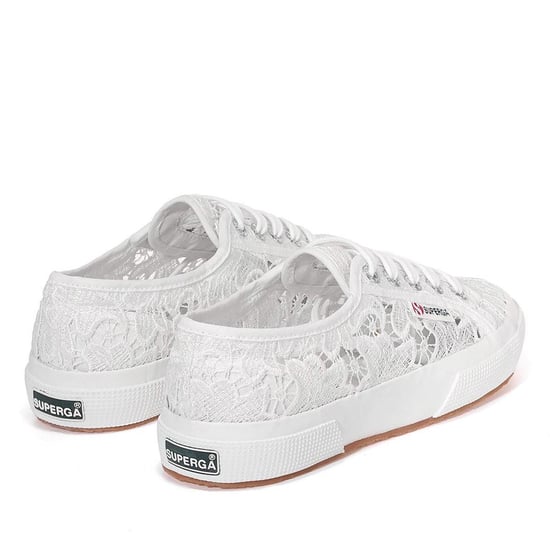 Superga Womens/Ladies 2750 Macramé Trainers (White) - Image 2