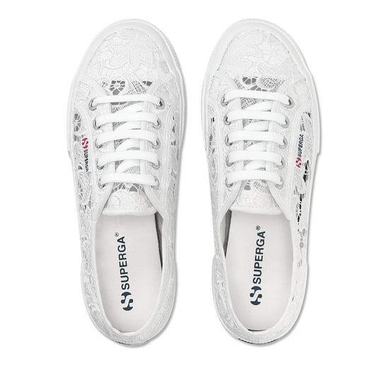 Superga Womens/Ladies 2750 Macramé Trainers (White) - Image 3