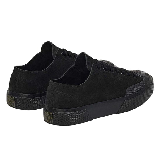 Superga Womens/Ladies Flesh Out Suede Work Trainers (Full Black) - Image 2