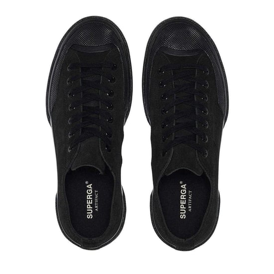 Superga Womens/Ladies Flesh Out Suede Work Trainers (Full Black) - Image 3