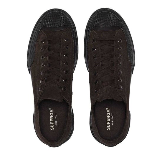 Superga Womens/Ladies Flesh Out Suede Work Trainers (Full Black) - Image 4