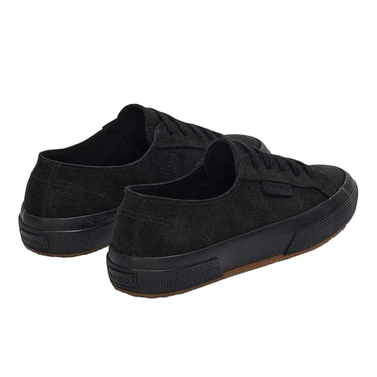 Superga Womens/Ladies Flesh Out Suede Trainers (Full Black) - Image 2
