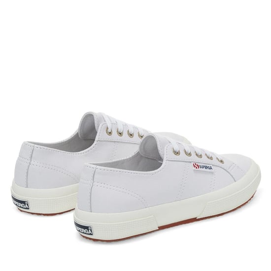 Superga Unisex Adult 2750 Nappa Leather Trainers (Optical White/Avorio) - Image 2