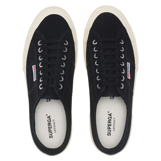 Superga Unisex Adult 2750 OG Trainers (Black/Off White) - Image 4