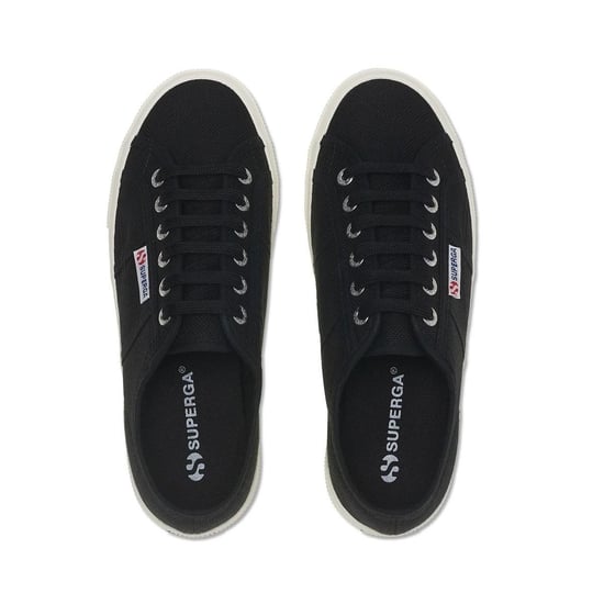 Superga Womens/Ladies 2740 Lace Up Platforms (Black) - Image 2