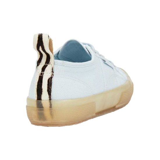 Superga Unisex Adult 2750 Cotu Zebra Print Trainers (Light Blue) - Image 2