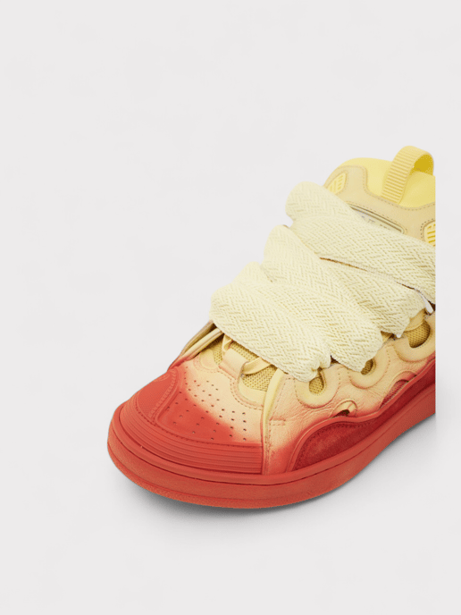 Leather Curb Radiant Sneakers Venus Red - Image 2