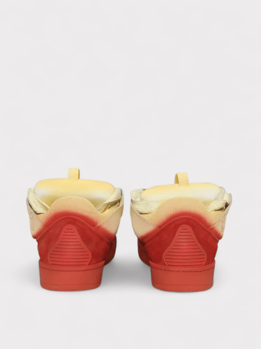 Leather Curb Radiant Sneakers Venus Red - Image 3