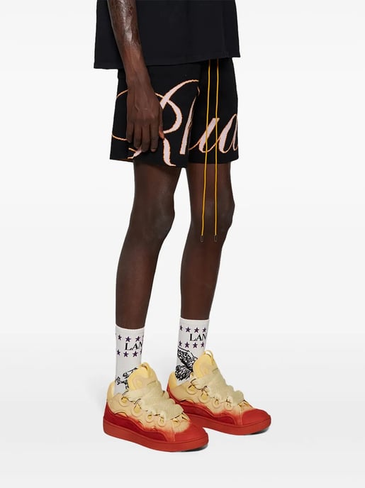 Leather Curb Radiant Sneakers Venus Red - Image 4