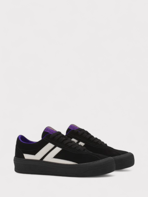 Lanvin X Future For Men Black Leather Cash Sneakers - Image 3