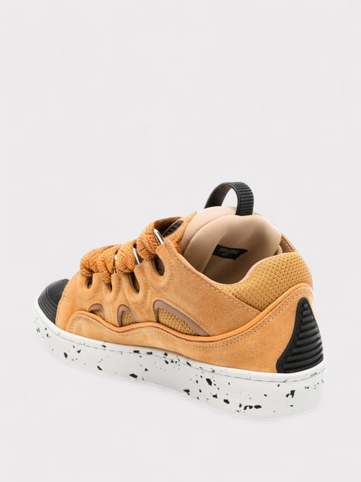 Lanvin Curb Oversized Sneakers Honey Orange - Image 2