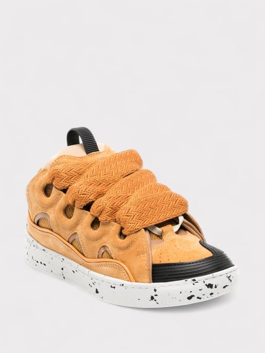 Lanvin Curb Oversized Sneakers Honey Orange - Image 3