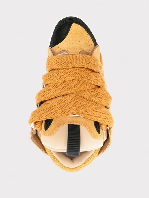 Lanvin Curb Oversized Sneakers Honey Orange - Image 4