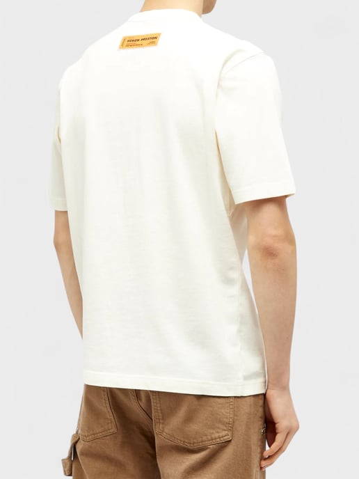 Heron Preston Censored Heron Short Sleeeve Tee Off White - Image 3