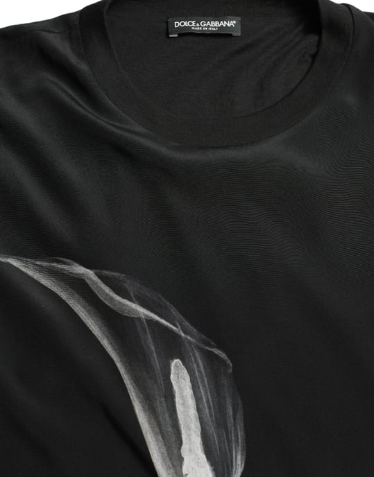 Calla Lilja Tryck Sweatshirt Långärmad Rundhalsad - Image 6