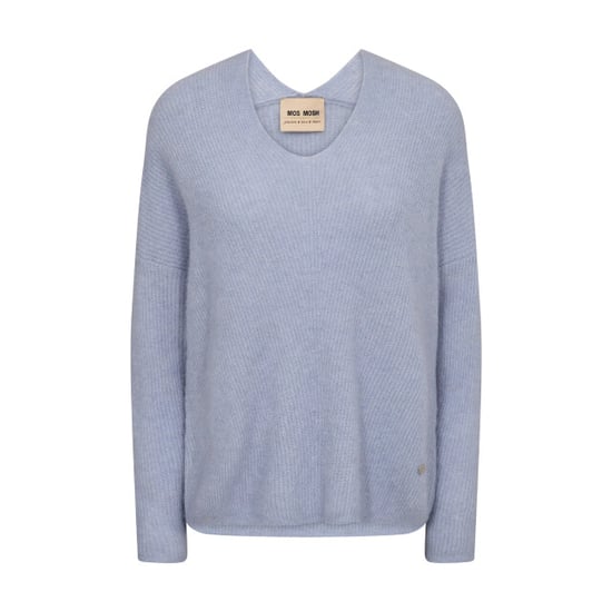 Mos Mosh 153900 245 mosmosh mm thora v-neck knit eventide - Image 1