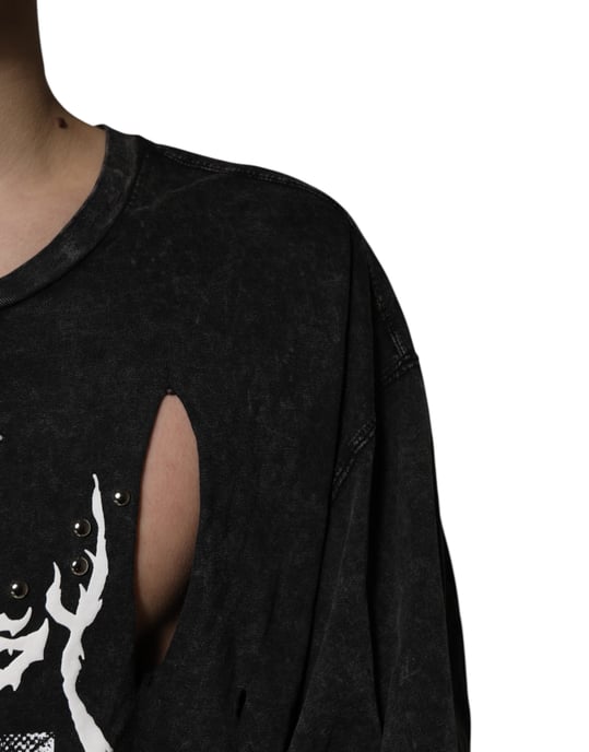 Leopard Graphic Tee Distressed - Image 5
