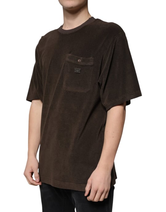 Frottéficka T-shirt Brun - Image 3