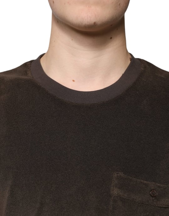 Frottéficka T-shirt Brun - Image 5