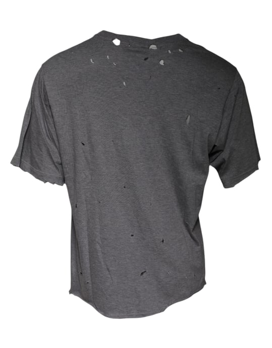 Sliten T-shirt med rivna detaljer - Image 3