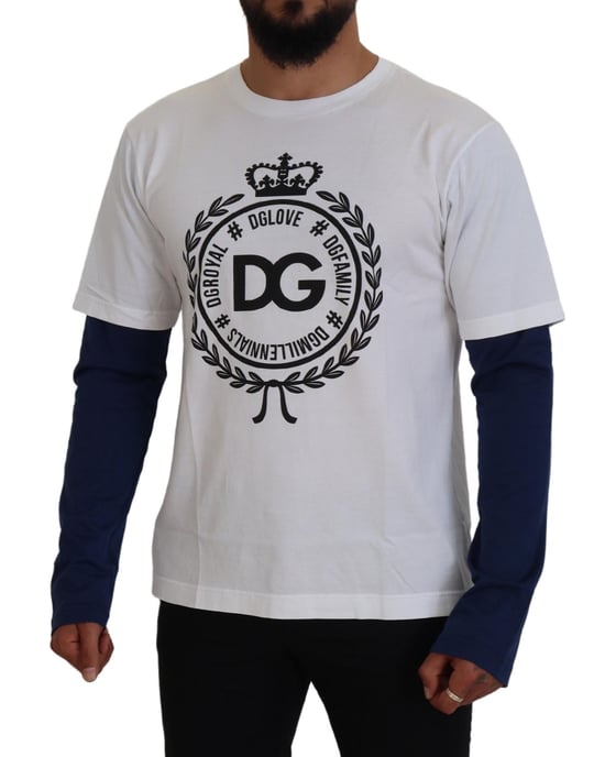 Dg Crest T-shirt Wit Lange Mouwen - Image 5
