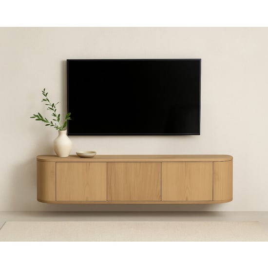 Livingfurn tv-meubel novero zwevend 35x180x33cm - Image 3