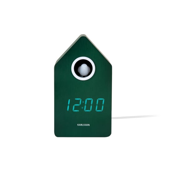 Karlsson wekker cuckoo led retro green - Image 5