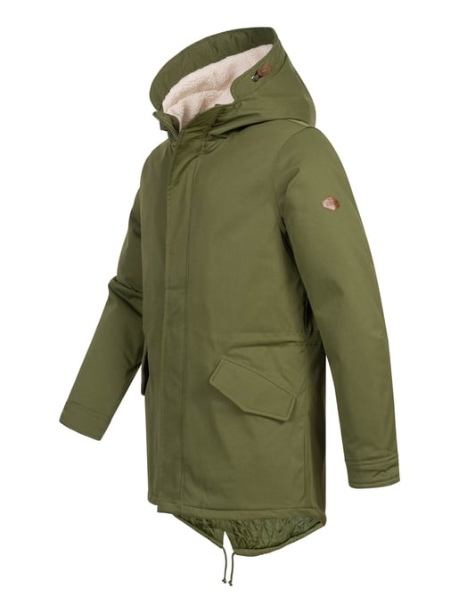 Alessandro Salvarini herrparkas med teddyfoder och huva - Image 3