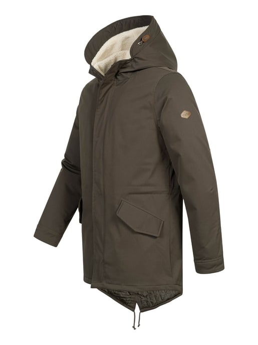 Alessandro Salvarini herrparkas med teddyfoder och huva - Image 3