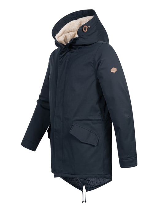 Alessandro Salvarini herrparkas med teddyfoder och huva - Image 3