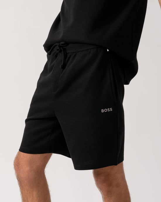 Pyjama Shorts in Black - Image 2