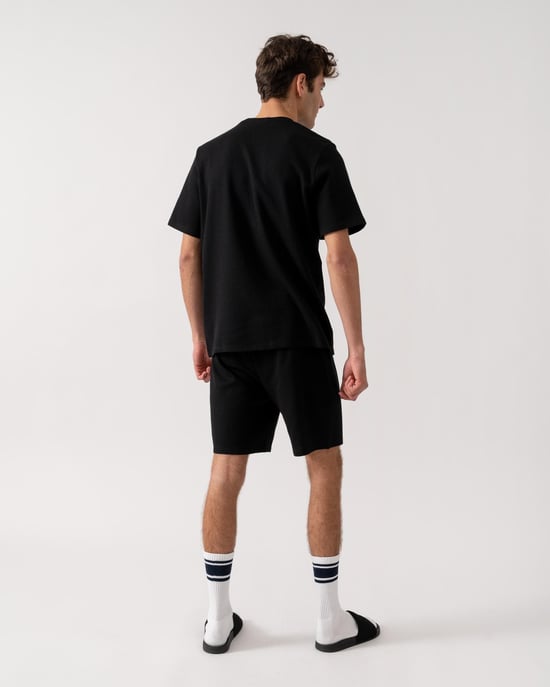 Pyjama Shorts in Black - Image 3