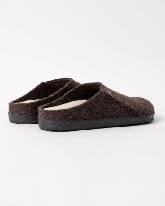Zermatt Zermatt Shearling Clogs in Dark Brown - Image 2