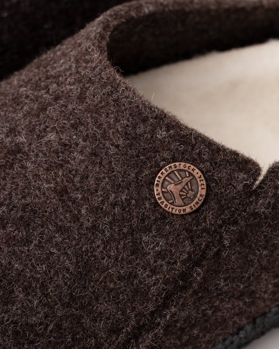 Zermatt Zermatt Shearling Clogs in Dark Brown - Image 4