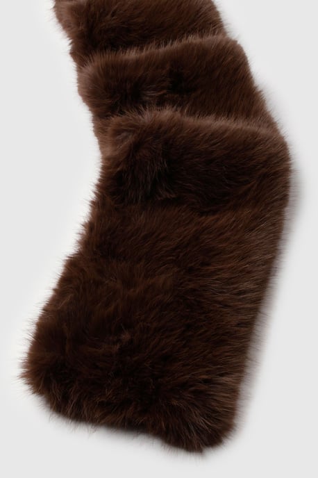 Faux Fur Oversized Scarf - Image 3